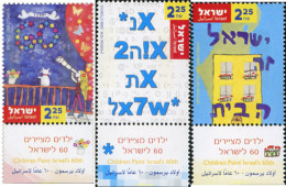 328926 MNH ISRAEL 2008 60 ANIVERSARIO DE ISRAEL. PINTURAS INFANTILES - Nuovi (senza Tab)