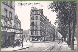 CPA Vue Rare - HAUTS DE SEINE - NEUILLY SUR SEINE - RUE CHARLES LAFFITTE  AVENUE DE NEUILLY - Animation Café Du Commerce - Neuilly Sur Seine