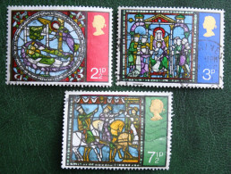 Natale Weihnachten Xmas Noel Kerst (Mi 587-589) 1971 Used Gebruikt Oblitere ENGLAND GRANDE-BRETAGNE GB GREAT BRITAIN - Usati