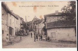 Carte  - France 86 - Availles Limousine - Rue De L'Eglise  - Prix Fixe - Availles Limouzine