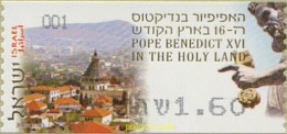 228796 MNH ISRAEL 2009 VISITA DEL PAPA BENEDICTO XVI A TIRRRA SANTA - Nuevos (sin Tab)