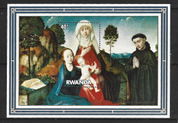 RWANDA. BF 94 De 1975. Tableau De Van Der Goes. - Madonnen