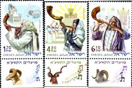 329067 MNH ISRAEL 2010 INSTRUMENTOS MUSICALES HECHOS CON CORNAMENTAS DE ANIMALES - Ongebruikt (zonder Tabs)