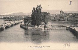 SUISSE - Vue Sur Genève Et Le Mont Blanc - Carte Postale Ancienne - Genève