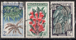 MADAGASCAR Timbres-Poste N° 332 à 334 Oblitérés TB Cote : 1€50 - Usati
