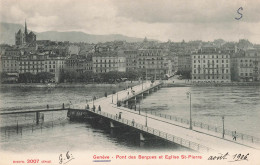 SUISSE - Genève - Pont Des Bergues Et Eglise Saint Pierre - Carte Postale Ancienne - Genève
