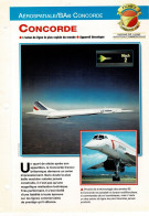 Fiche 2   Avion De Ligne  Aviation Commerciale      CONCORDE - Autres & Non Classés