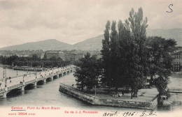 SUISSE - Genève - Vue Sur Le Pont De Mont Blanc - Animé - Carte Postale Ancienne - Genève