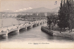SUISSE - Genève Et Le Mont Blanc - Animé - Carte Postale Ancienne - Genève