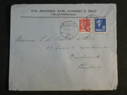 DG6b NORVEGE  BELLE   LETTRE 1931  OSLO A PARIS FRANCE + AFF. INTERESSANT - Briefe U. Dokumente