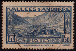 ANDORRA Fr.Adm 1932 1F50 Sc#53 USED @E3115 - Gebruikt