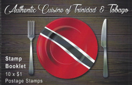 TRINIDAD & TOBAGO, 2021, Booklet 13, 10x $1 Rounded Stamps, With Culinary Cuisinem - Trinidad & Tobago (...-1961)