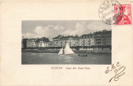 SUISSE - Geneve - Quai Des Eaux Vives - Carte Postale Ancienne - Genève