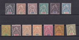 GRANDE COMORES 1897 TIMBRE N°1/13 NEUF AVEC CHARNIERE - Unused Stamps