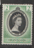 Brtish Virgin Islands  1953   SG 148   Coronation    Mounted Mint - British Virgin Islands