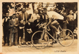 Cyclisme * Grand Prix Des Nations 1947 * Roger LAMBRECHT Lambrecht * Coureur Cycliste Belge Sint Joris Ten Diste * Vélo - Cycling