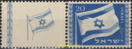 689080 MNH ISRAEL 1949 ANIVERSARIO DEL ESTADO - Neufs (sans Tabs)