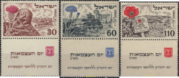 689169 MNH ISRAEL 1952 4 ANIVERSARIO DEL ESTADO - Ongebruikt (zonder Tabs)