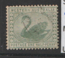 Western Australia  1885 SG 94a  1/2d  Fine Used - Used Stamps