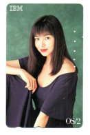 TELECARTE JAPON IBM GIRL FEMME - Reclame