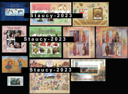 India 2023 Complete Year Collection Of 11 MS / SS MNH Year Pack As Per Scan RARE To Get - Blocchi & Foglietti