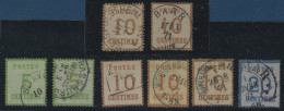 Alsace Lorraine 1 Lot De 8 Timbres Avec Obliterations Diverses, Belle Qualité - Used Stamps