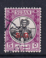 Sdn: 1951/62   Official - Pictorial  'S.G.'  OVPT   SG O71    5m  Black & Purple  Used  - Soudan (...-1951)