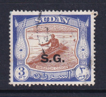 Sdn: 1951/62   Official - Pictorial  'S.G.'  OVPT   SG O75    3P   Brown & Ultramarine   Used  - Sudan (...-1951)
