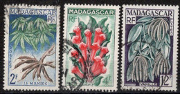 MADAGASCAR Timbres-Poste N° 332 à 334 Oblitérés TB Cote : 1€50 - Usati
