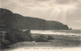 ROYAUME UNI - Iles De La Manche- Jersey - Sunbeams - Gromez Point, Coucher De Soleil - Carte Postale Ancienne - Altri & Non Classificati