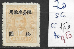 FORMOSE 70 Sans Gomme Côte 1.50 € - Unused Stamps