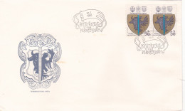 COAT OF ARMS 1980 COVERS 4  FDC  CIRCULATED  Tchécoslovaquie - Briefe U. Dokumente