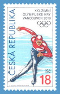 ** 621 Czech Republic  Vancouver Winter Olympic Games 2010 Skating - Unused Stamps