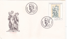 THE PAINTING 1980 COVERS 4  FDC  CIRCULATED  Tchécoslovaquie - Cartas & Documentos