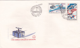 INTERKOSMOS 1980 COVERS   FDC  CIRCULATED  Tchécoslovaquie - Cartas & Documentos