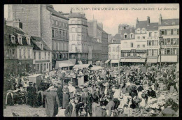 FRANCE- BOULOGNE-SUR-MER- Place Dalton - Le Marche. ( Ed. E.S. Nº 249 )carte Postale - Mercati