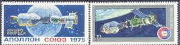 1975. USSR/Russia, Soyuz- Apollo Space Cooperation, 2v, Mint/** - Unused Stamps