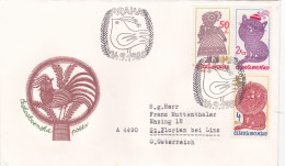 THE PAINTING 1980 COVERS   FDC  CIRCULATED  Tchécoslovaquie - Lettres & Documents