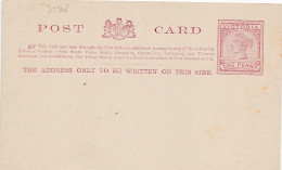 35508# VICTORIA CARTE POSTALE ENTIER POSTAL POST CARD GANZSACHE STATIONERY - Cartas & Documentos