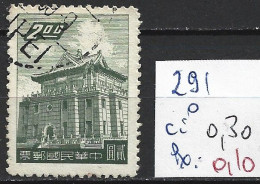 FORMOSE 291 Oblitéré Côte 0.30 € - Used Stamps