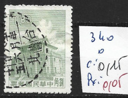 FORMOSE 340 Oblitéré Côte 0.15 € - Used Stamps