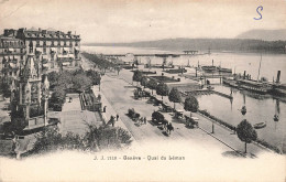 SUISSE - Genève - Quai Du Léman - Dos Non Divisé - Carte Postale Ancienne - Genève