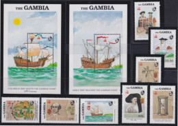 F-EX47486 GAMBIA MNH 1987 DISCOVERY COLON COLUMBUS VASCO DE GAMA SHIP.  - Christophe Colomb