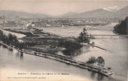 SUISSE - Génève -Jonction De L'Arve Et Du Rhône - Carte Postale Ancienne - Genève