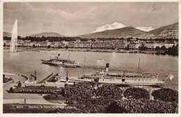 SUISSE - Génève - La Rade Et Le Mont Blanc - Bateaux - Carte Postale Ancienne - Genève