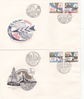 UNESCO 1979 COVERS 2  FDC  CIRCULATED  Tchécoslovaquie - Briefe U. Dokumente