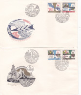 UNESCO 1979 COVERS 2  FDC  CIRCULATED  Tchécoslovaquie - Lettres & Documents
