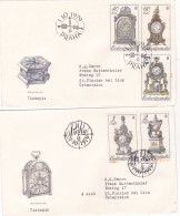 THE CLOCK MUSEUM  1979 COVERS 2  FDC  CIRCULATED  Tchécoslovaquie - Storia Postale