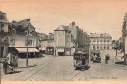 FRANCE - Le Mans - La Place Thiers Et La Caisse D'Epargne - ND Phot - Carte Postale Ancienne - Le Mans