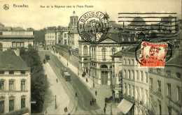 Belgique - Brussel - Bruxelles - Rue De La Régence Vers La Place Royale - Lanen, Boulevards